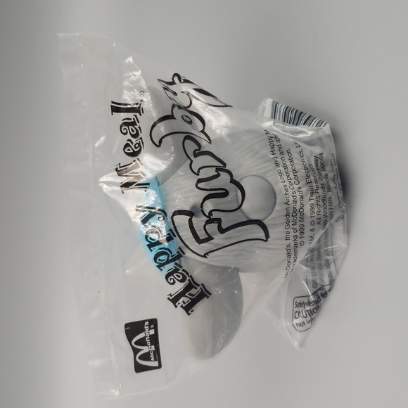 Vintage FURBY McDonalds Happy Meal Toy Gray w/Blue Hair Unopen 1999 - Picture 2 of 2